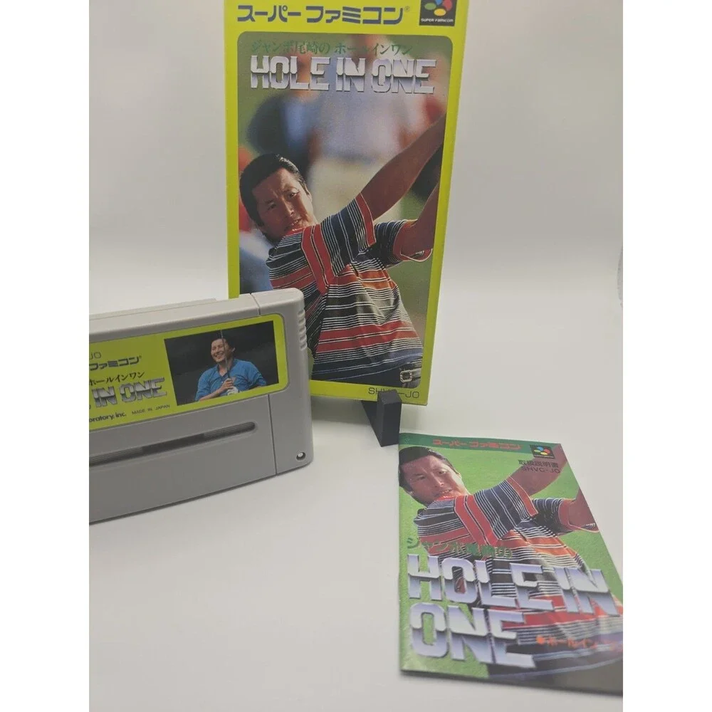 Jumbo Ozaki no Hole in One Super Famicom SFC Japan import +box manual US Seller